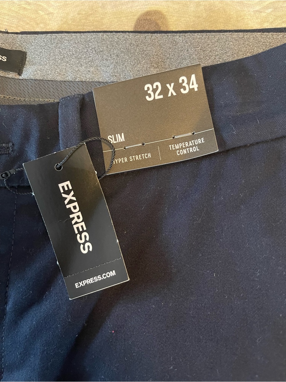 Men’s NWT Black Pants Hyper Stretch Slim 32 W x 34 L - Picture 7 of 9